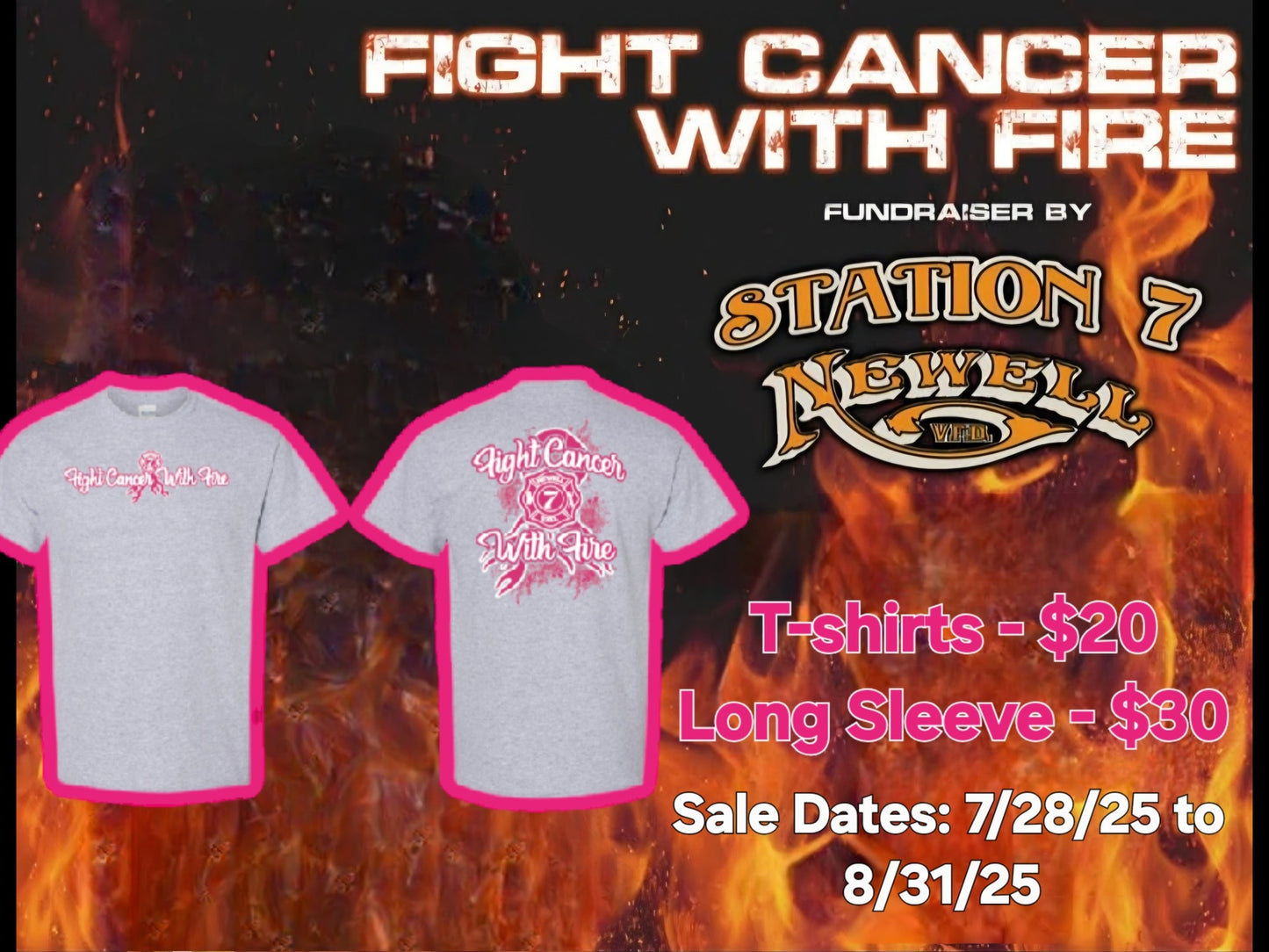 2025 Fight Cancer with Fire Shirt