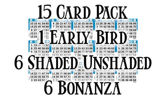 Mega Bingo Packet - 15 Face