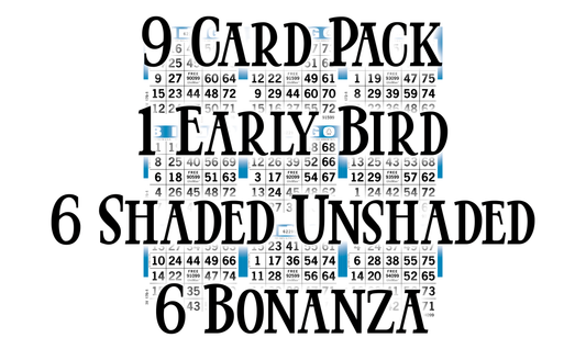 Mega Bingo Packet - 9 Face